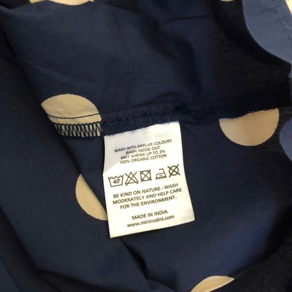 Mini Rodini Sailor Polka Dot Organic Dress - Picture 5 of 9